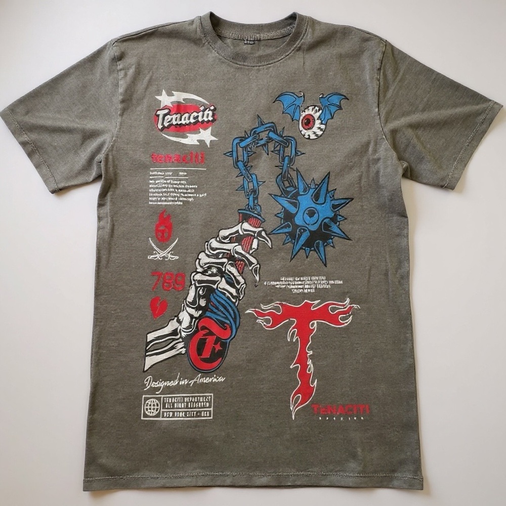 Tenaciti Graphic Tee Style TN80816 Oliva Size Medium NWT MSRP $120